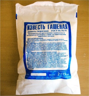Известь гашенная, Известь гашенная