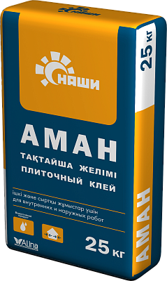 "Наши" Аман клей плиточный 25 кг, "Наши" Аман клей плиточный 25 кг