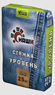 "Наши" Уровень стяжка 25 кг, "Наши" Уровень стяжка 25 кг