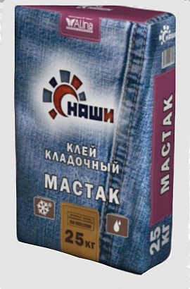 "Наши" Мастак клей кладочный 25 кг, "Наши" Мастак клей кладочный 25 кг